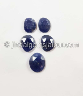 Blue Sapphire Rose Cut Slices